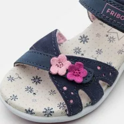 Friboo LEATHER - Riemensandalette - Dark Blue, Kinder -Fribo Stil Geschaft 06165081e9954e50a20d93cf5890b82f