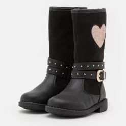 Friboo Cowboy-/Bikerboot - Black, Kinder -Fribo Stil Geschaft 0bd4bb518d24407d82e23dc84b579d31