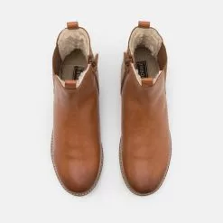 Friboo LEATHER BOOTIES - Stiefelette - Cognac, Kinder -Fribo Stil Geschaft 135ed5aaea6946539fcffcb986a182cf
