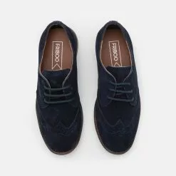 Friboo LEATHER - Schnürer - Dark Blue, Kinder -Fribo Stil Geschaft 1a2484c6eafa446bb69f35dae0e8c341