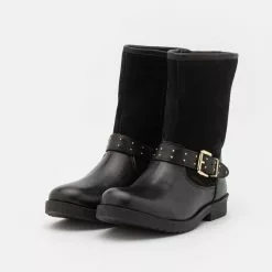 Friboo LEATHER - Stiefel - Black, Kinder -Fribo Stil Geschaft 22844821e044478d91e41b7447cdb441