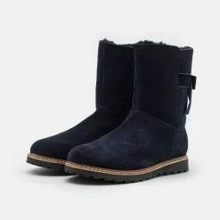 Friboo LEATHER - Snowboot/Winterstiefel - Dark Blue, Kinder -Fribo Stil Geschaft 2808f65e28eb4d209477f0158dec119b