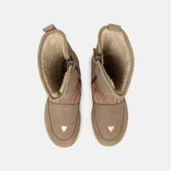 Friboo LEATHER - Stiefel - Taupe, Kinder -Fribo Stil Geschaft 2f3e9d91a72349c3a957c6ce644c96f6