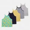 Friboo STRAPPY VEST 5 PACK - Top - Multi-coloured - 917_yellow - 202_dark Blue - 503, Kinder -Fribo Stil Geschaft 437b7bf4871a49bcb3d0144617913401