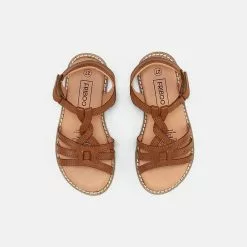 Friboo LEATHER SANDALS - Riemensandalette - Cognac, Kinder -Fribo Stil Geschaft 4d3c1948c14241cdb0315039145e8f2b