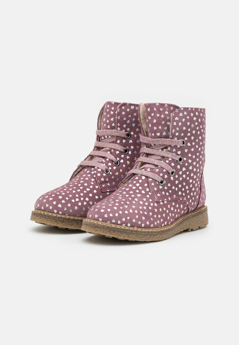 Friboo LEATHER - Schnürstiefelette - Mauve, Kinder 4 Friboo LEATHER - Schnürstiefelette - Mauve, Kinder – Bild 2