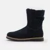 Friboo LEATHER - Snowboot/Winterstiefel - Dark Blue, Kinder -Fribo Stil Geschaft 730774f5792b40e8988fada10e674606