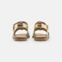 Friboo LEATHER - Riemensandalette - Gold, Kinder -Fribo Stil Geschaft 7550e9c674334170bf9094b30feb918e