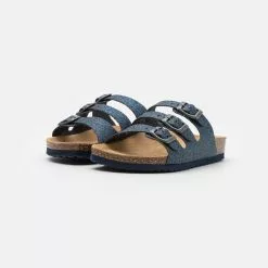 Friboo Pantolette Flach - Dark Blue, Kinder -Fribo Stil Geschaft 7bc426de5170442a9f3457adc694d9b9