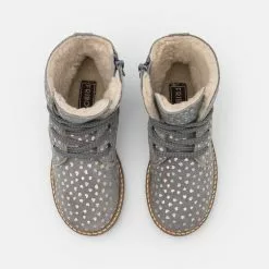 Friboo LEATHER - Schnürstiefelette - Light Grey, Kinder -Fribo Stil Geschaft 898273c1e4684d5e88d13dd61608fd38