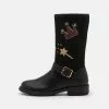 Friboo Cowboy-/Bikerboot - Black, Kinder -Fribo Stil Geschaft 9044d7d69ad944a1bb686c3e71c4ea45