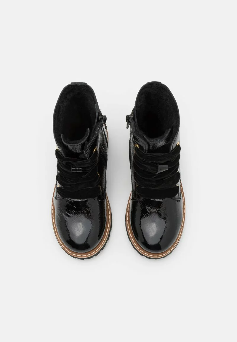 Friboo LEATHER - Schnürstiefelette - Black, Kinder 6 Friboo LEATHER - Schnürstiefelette - Black, Kinder – Bild 4