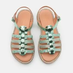Friboo LEATHER - Riemensandalette - Mint, Kinder -Fribo Stil Geschaft 91a37405920b465495aa9f934bbd8365