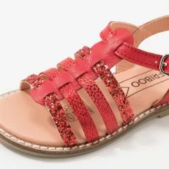 Friboo LEATHER - Riemensandalette - Red, Kinder -Fribo Stil Geschaft 91f885720a5f42a990612141bc21d2f5