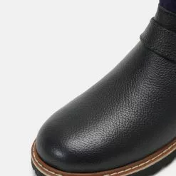 Friboo LEATHER - Snowboot/Winterstiefel - Dark Blue, Kinder -Fribo Stil Geschaft 9538dcd20e84420c88116dd276be6bbb