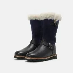 Friboo LEATHER - Snowboot/Winterstiefel - Dark Blue, Kinder -Fribo Stil Geschaft a2090ed694654e01b6e2b480f08db726