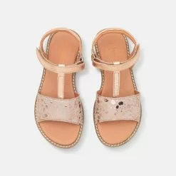 Friboo LEATHER - Riemensandalette - Rose Gold Coloured, Kinder -Fribo Stil Geschaft a73d0936f632426babe447b11cd03bee