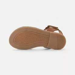 Friboo LEATHER SANDALS - Riemensandalette - Cognac, Kinder -Fribo Stil Geschaft a7a1a62286104286bfc2dfa888d95c67