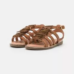 Friboo LEATHER - Riemensandalette - Brown, Kinder -Fribo Stil Geschaft aba723eadf2e47ac9256fb621ca494d8