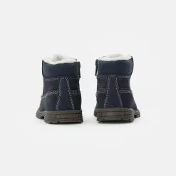 Friboo LEATHER BOOTIES - Schnürstiefelette - Dark Blue, Kinder -Fribo Stil Geschaft ca933a73aff04dcdb17f6f9d33fcf109
