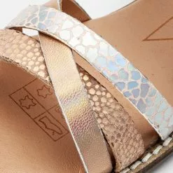 Friboo LEATHER SANDALS - Riemensandalette - Rose Gold Coloured, Kinder -Fribo Stil Geschaft cd717287fbc349b597fb8a8936304e4d