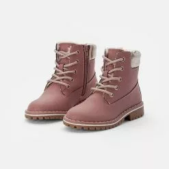 Friboo BOOTIES - Schnürstiefelette - Pink, Kinder -Fribo Stil Geschaft d743217f4b2541a9b8a757525ef9a962