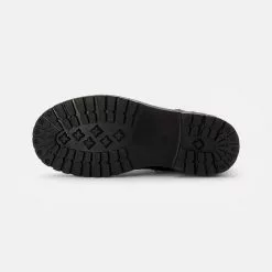 Friboo LEATHER BOOTIES - Schnürstiefelette - Black, Kinder -Fribo Stil Geschaft ef5fe3e3c8584283a6a4a127fe12b959