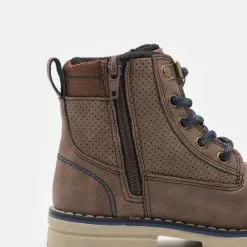 Friboo Schnürstiefelette - Dark Brown, Kinder -Fribo Stil Geschaft f1f9e70500c3430d92529f2c59c36635