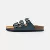 Friboo Pantolette Flach - Dark Blue, Kinder 2 Friboo Pantolette Flach - Dark Blue, Kinder -Fribo Stil Geschaft f57ea67fa80842f6af45ecb234a29a51
