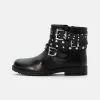 Friboo LEATHER BOOTIES - Cowboy-/Bikerstiefelette - Black, Kinder -Fribo Stil Geschaft fb963ba87e5940a0903ff4b044e9f48a